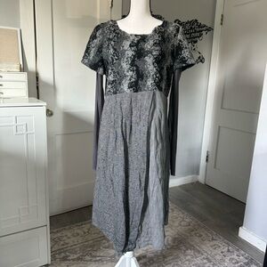 Kedziorek Gray Multi Mix fabric Dresss Size 44